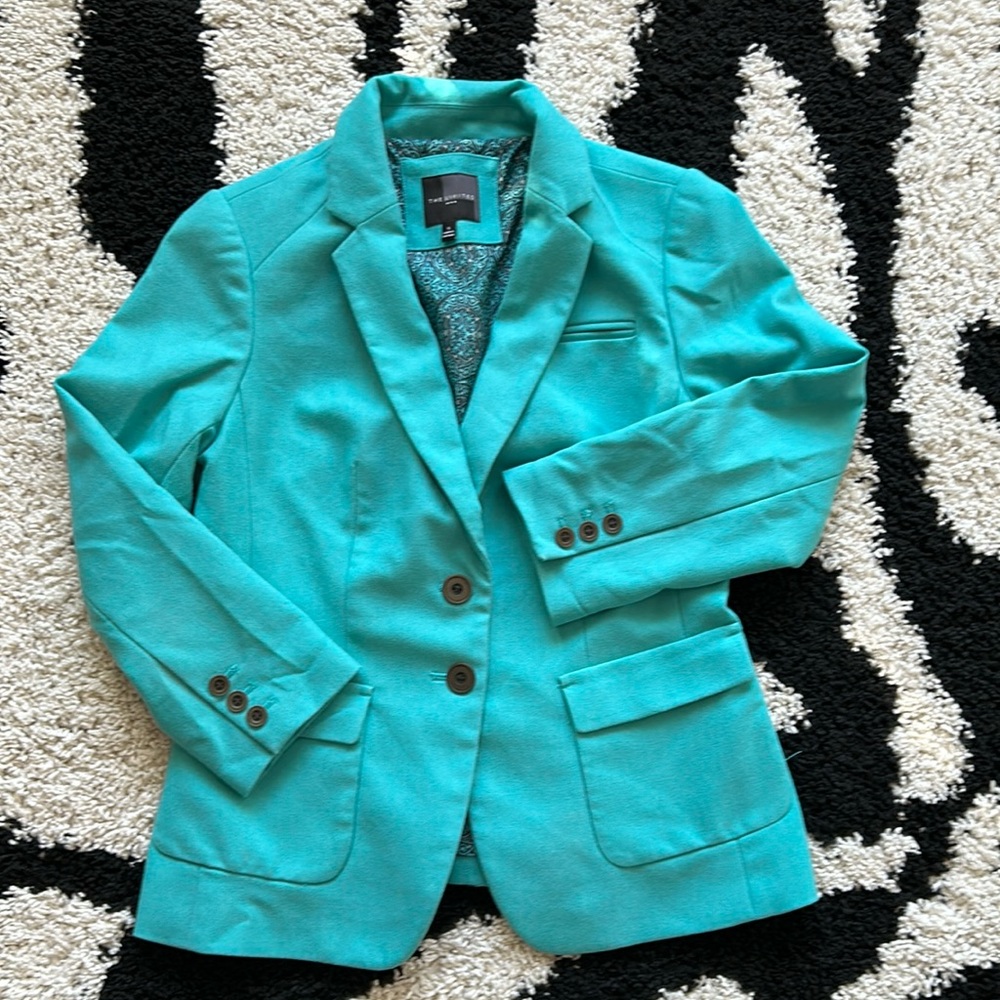 The Limited Turquoise Blazer Suit Jacket Size Small